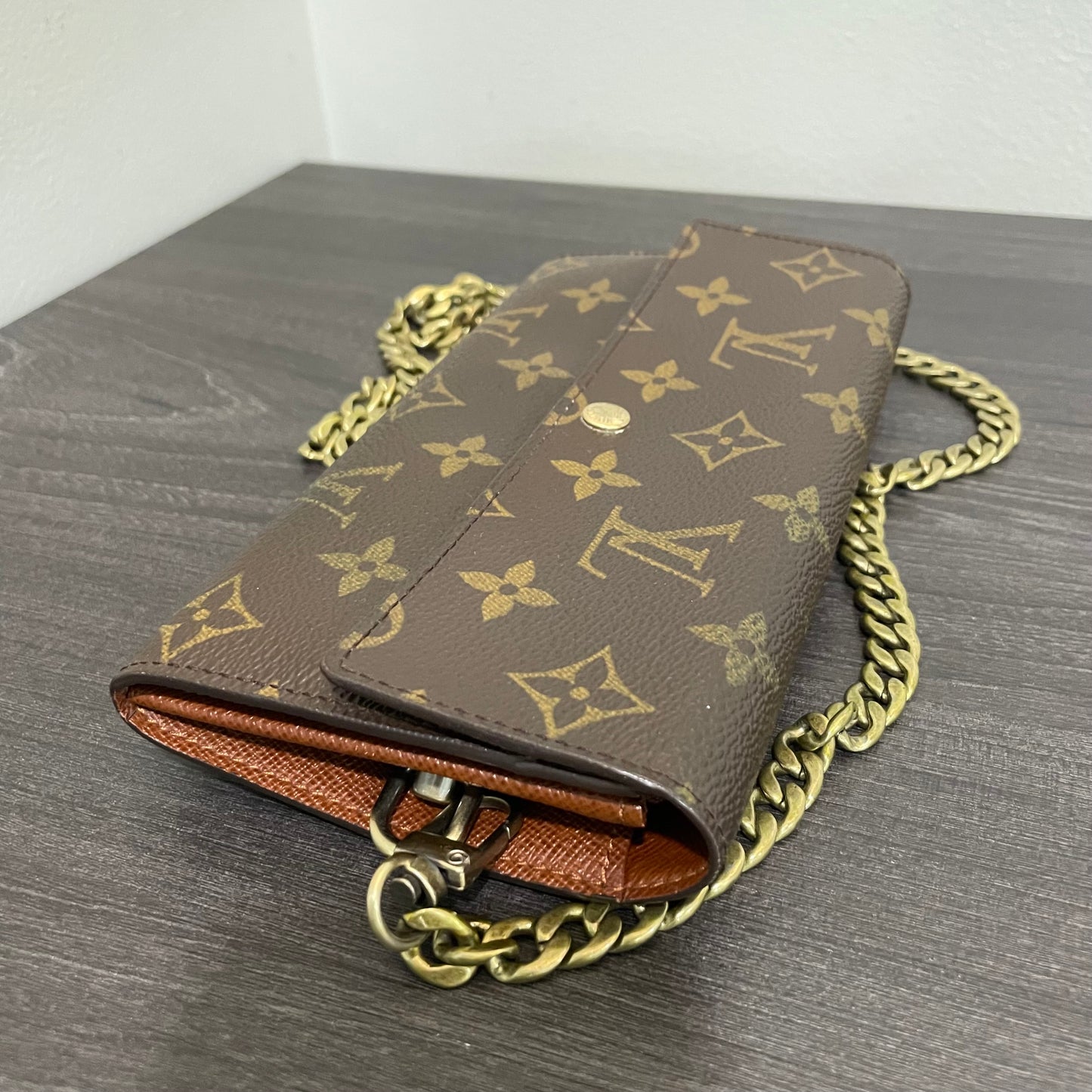 SOLD! Louis Vuitton Monogram Wallet on Chain