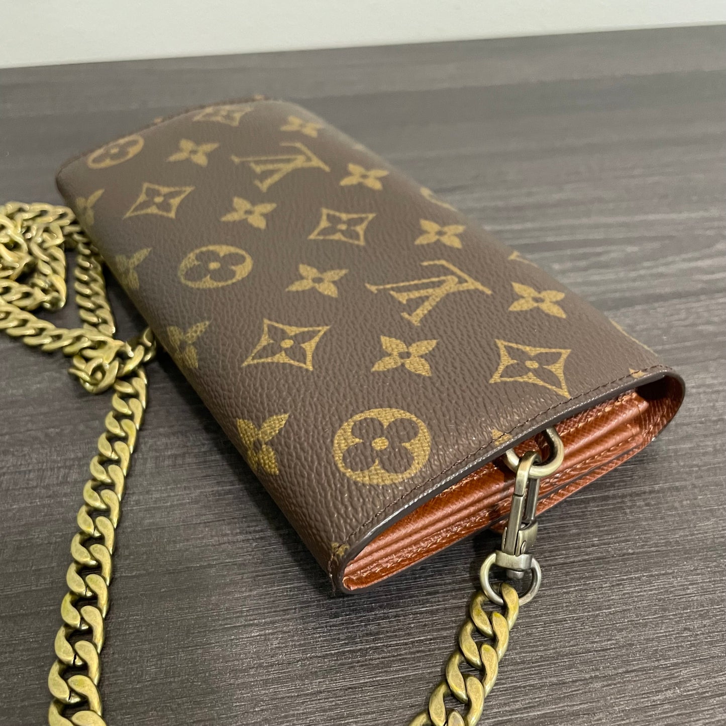 SOLD! Louis Vuitton Monogram Wallet on Chain