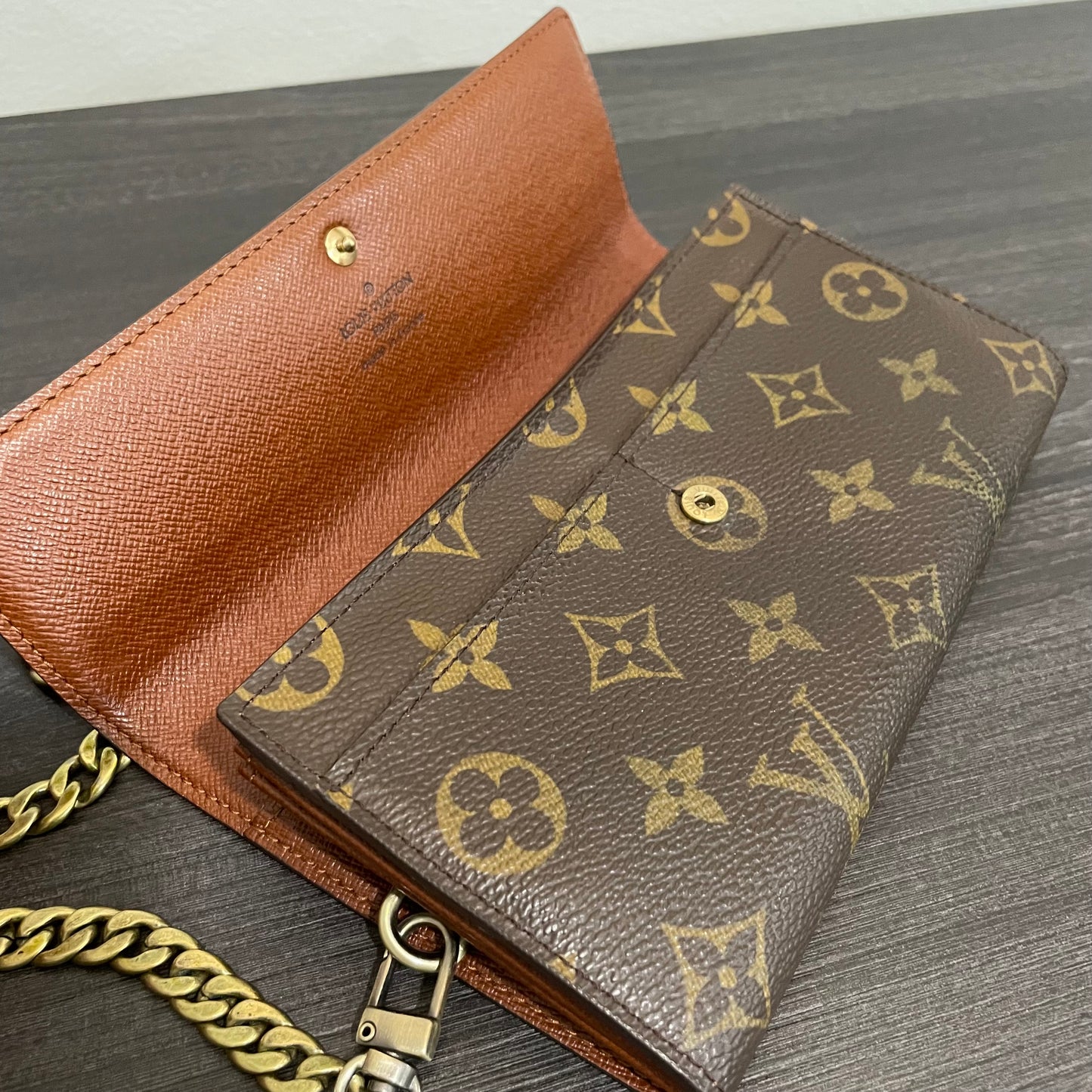 SOLD! Louis Vuitton Monogram Wallet on Chain