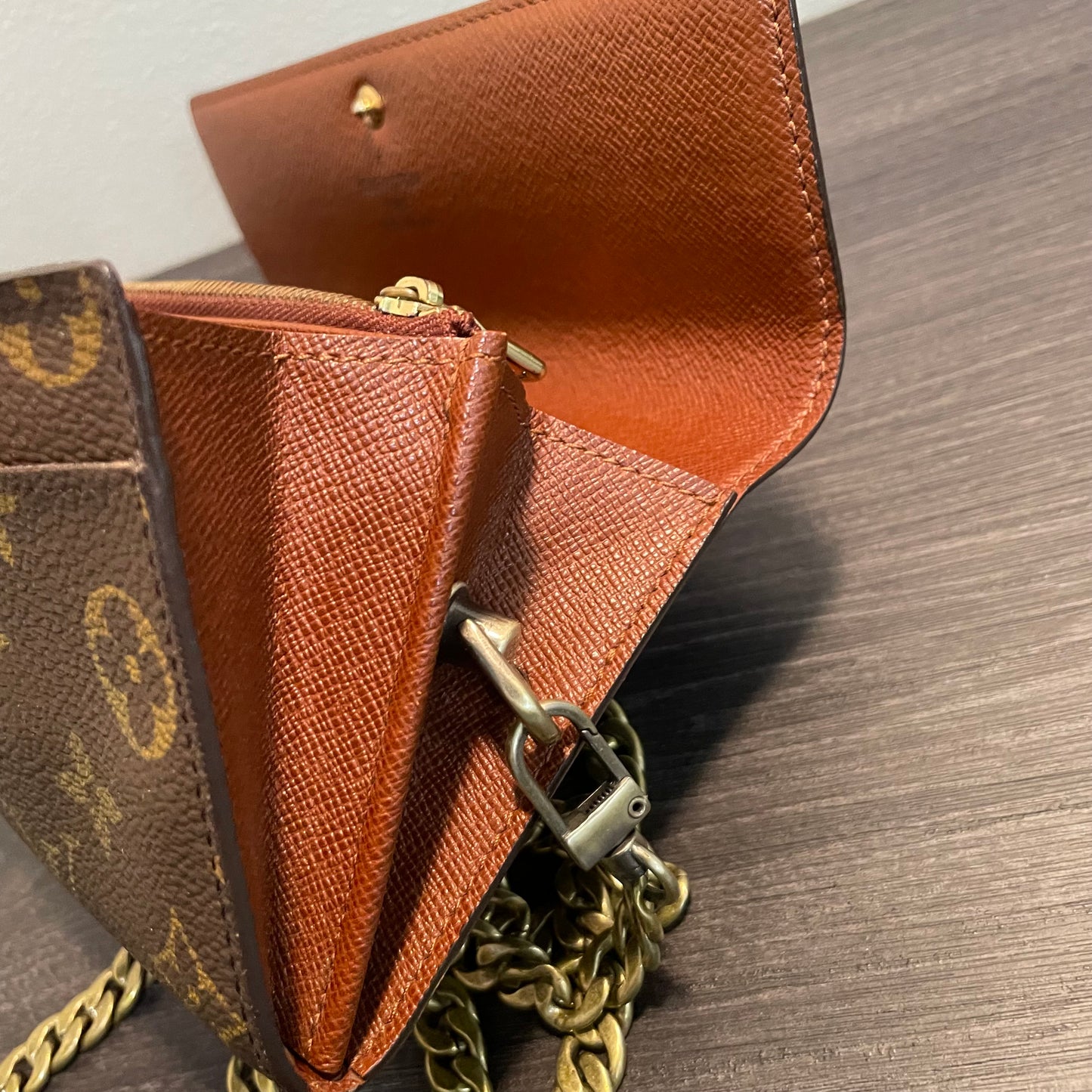 SOLD! Louis Vuitton Monogram Wallet on Chain