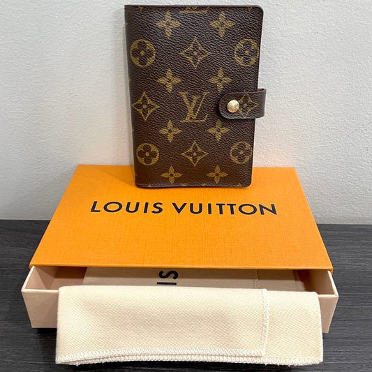 #114 LOUIS VUITTON Monogram Agenda PM with Dust Bag & Box