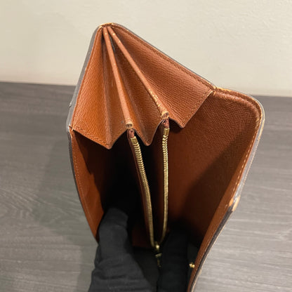 #115 LOUIS VUITTON Monogram Long Bifold Wallet with Dust Bag & Box