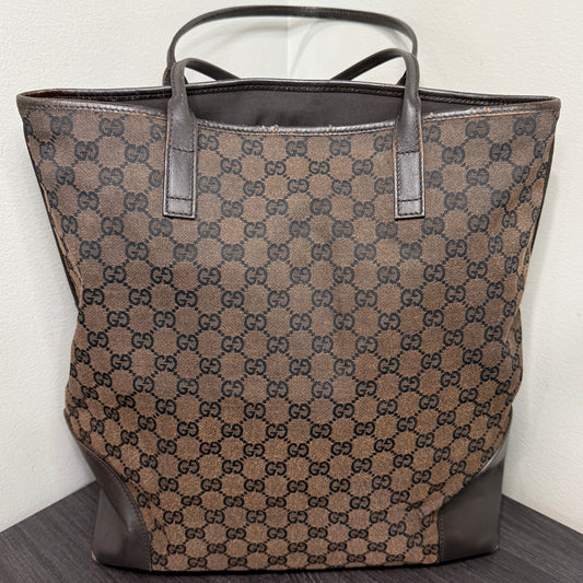 #1054 Gucci GG Large Canvas Tote