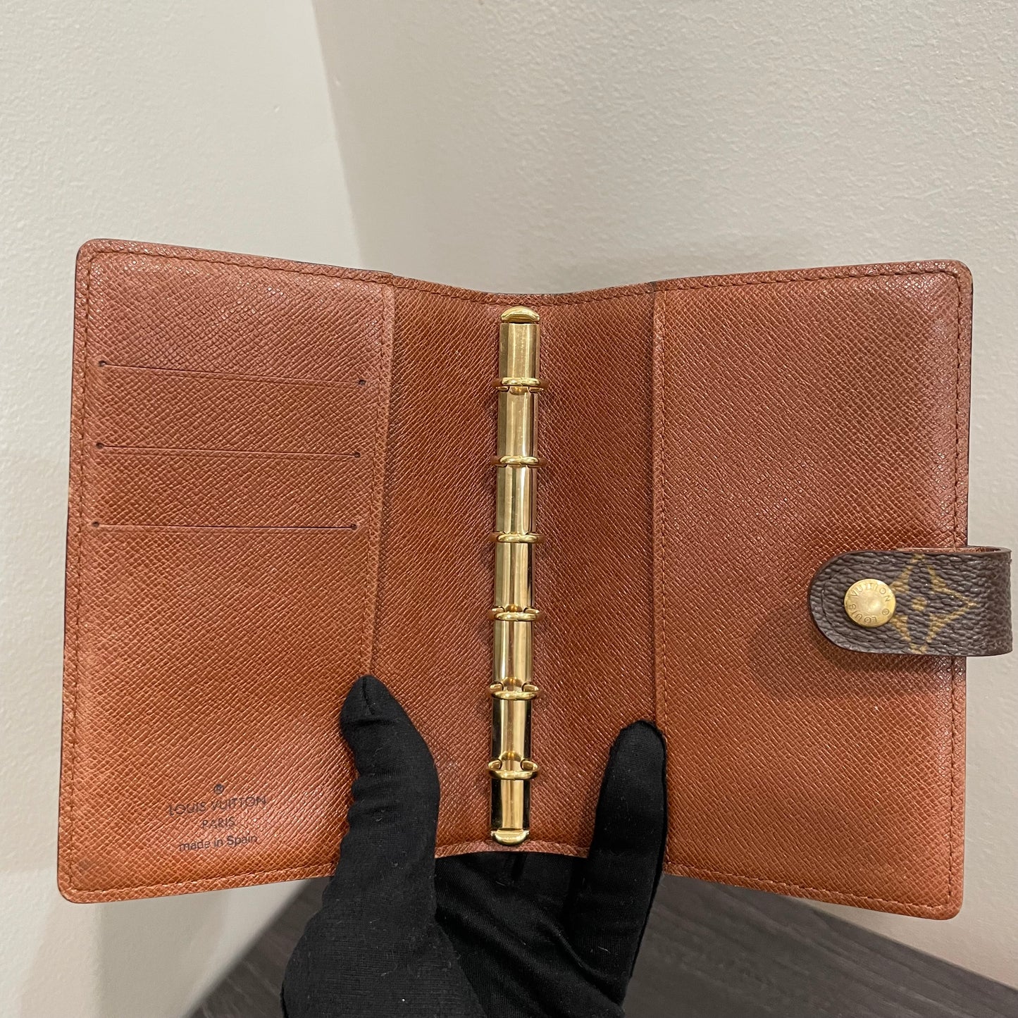 #123 LOUIS VUITTON Monogram Agenda PM & Box