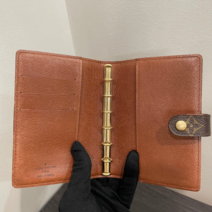 #123 LOUIS VUITTON Monogram Agenda PM & Box