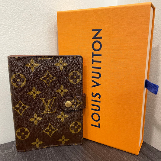 #125 LOUIS VUITTON Monogram Agenda PM & Box
