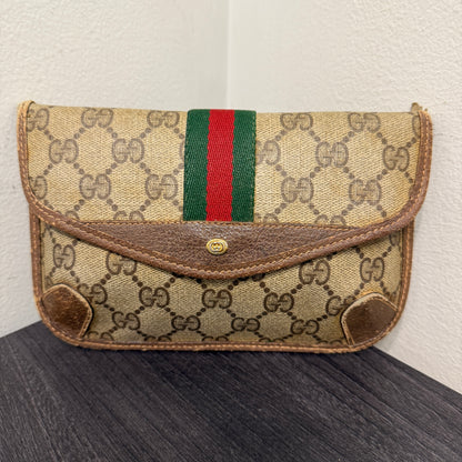 #1059 GUCCI GG Coated Canvas Pouch