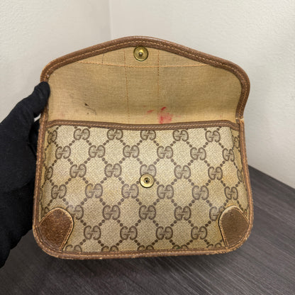 #1059 GUCCI GG Coated Canvas Pouch