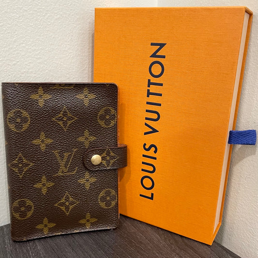 #126 LOUIS VUITTON Monogram Agenda PM & Box
