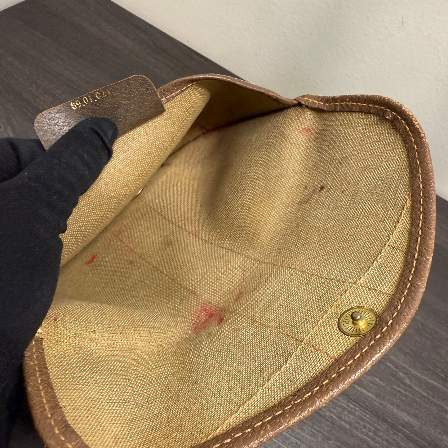 #1059 GUCCI GG Coated Canvas Pouch