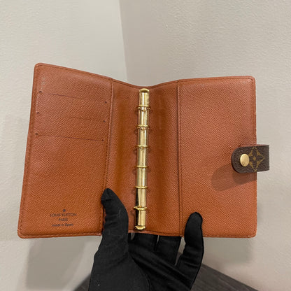 #126 LOUIS VUITTON Monogram Agenda PM & Box