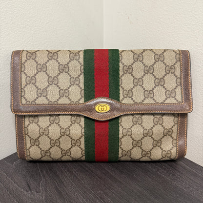 #1062 GUCCI GG Coated Canvas Pouch