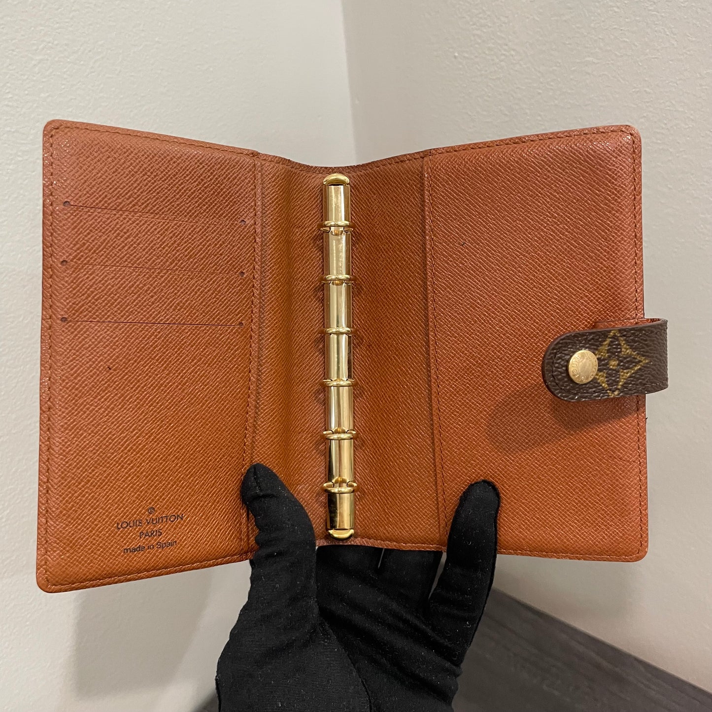 #128 LOUIS VUITTON Monogram Agenda PM & Box