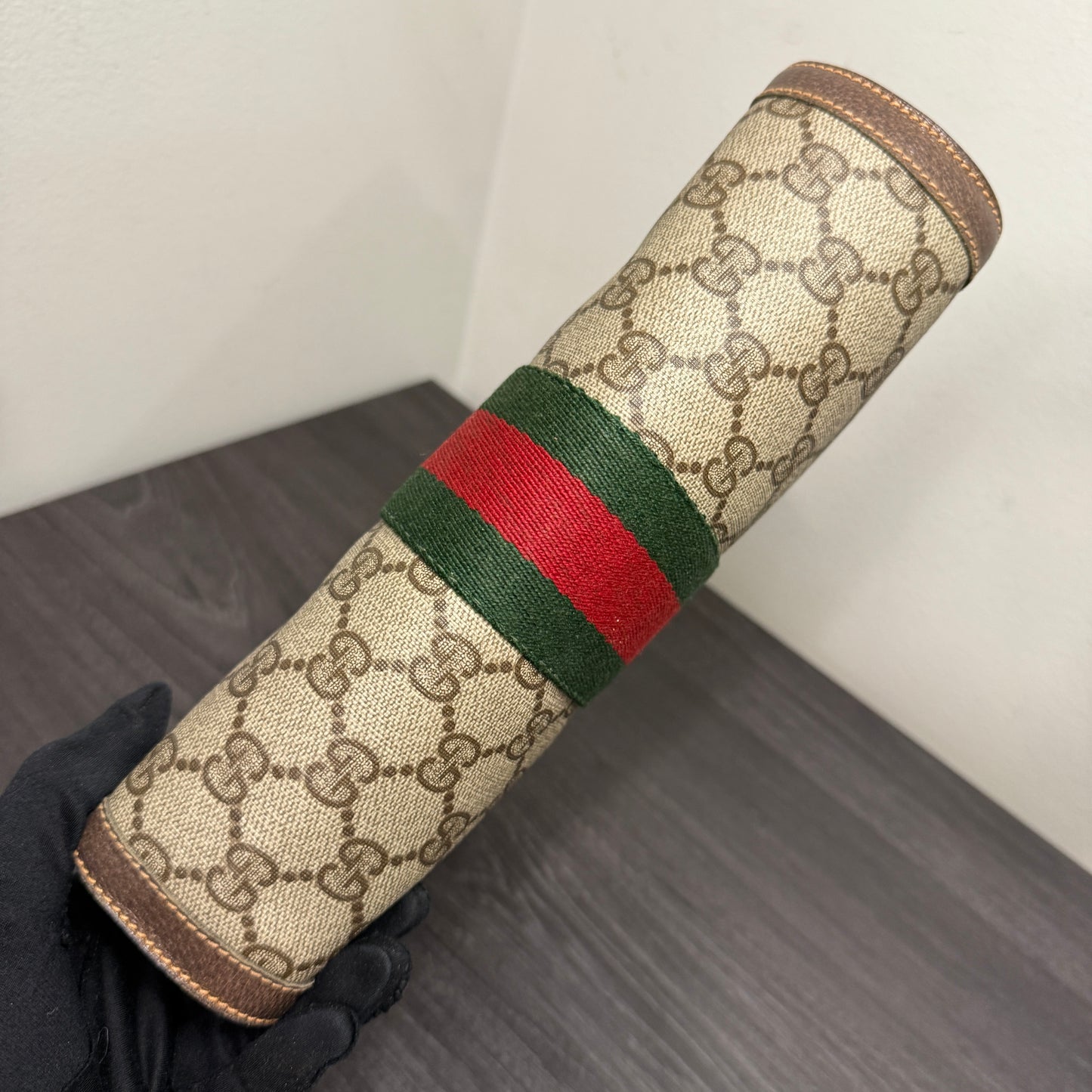 #1062 GUCCI GG Coated Canvas Pouch