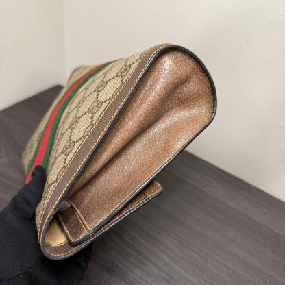 #1062 GUCCI GG Coated Canvas Pouch