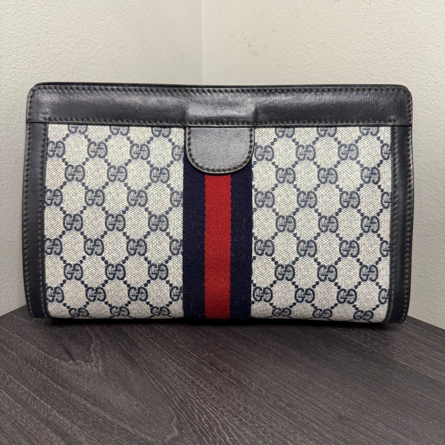 #1063 GUCCI GG Coated Canvas Pouch