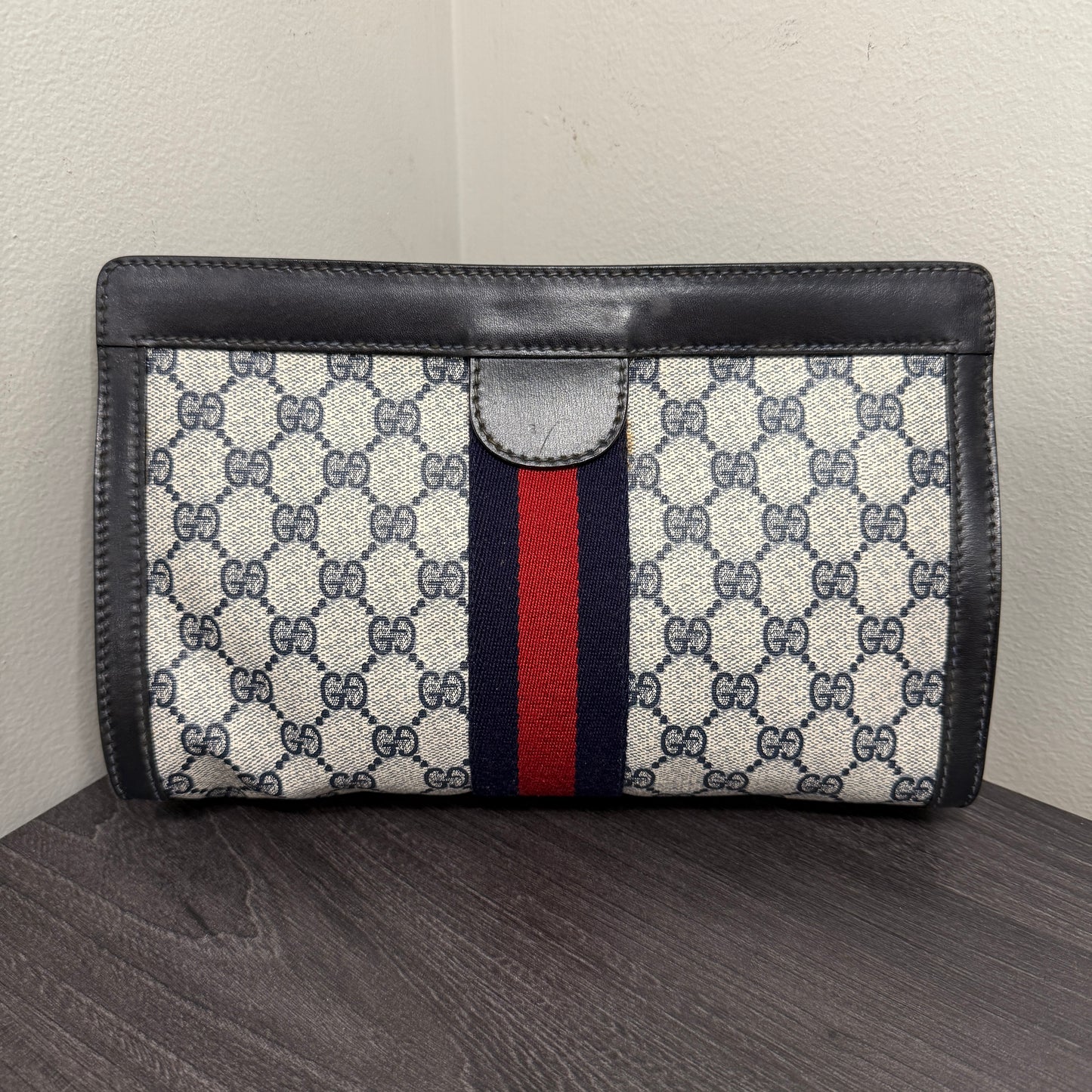 #1063 GUCCI GG Coated Canvas Pouch
