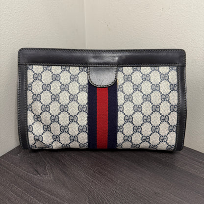 #1063 GUCCI GG Coated Canvas Pouch