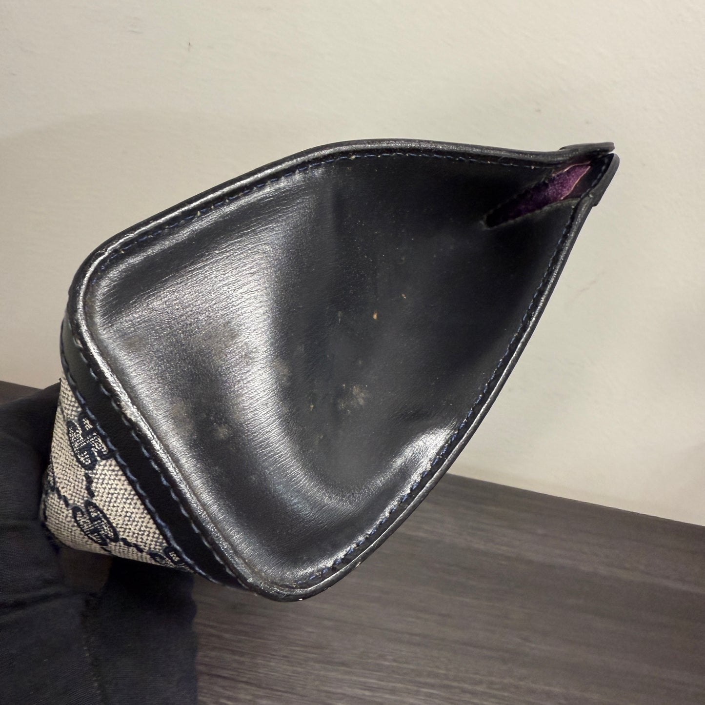 #1063 GUCCI GG Coated Canvas Pouch