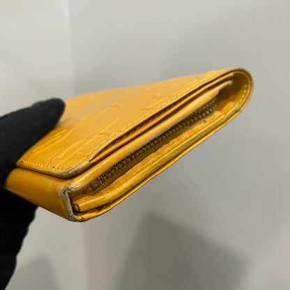 #135 YVES SAINT LAURENT Yellow YSL Bifold Wallet