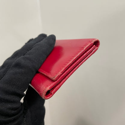 #136 PRADA Red Leather Key Case