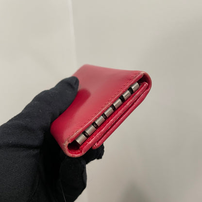 #136 PRADA Red Leather Key Case