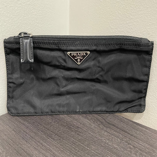 #138 PRADA Black Nylon Zipper Pouch