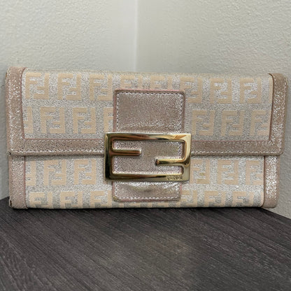 #143 FENDI Canvas Long Wallet