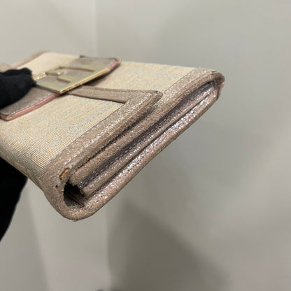 #143 FENDI Canvas Long Wallet