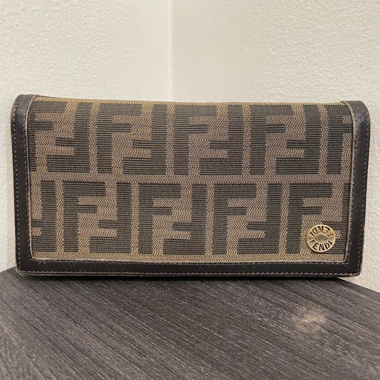 #145 FENDI Canvas Long Wallet