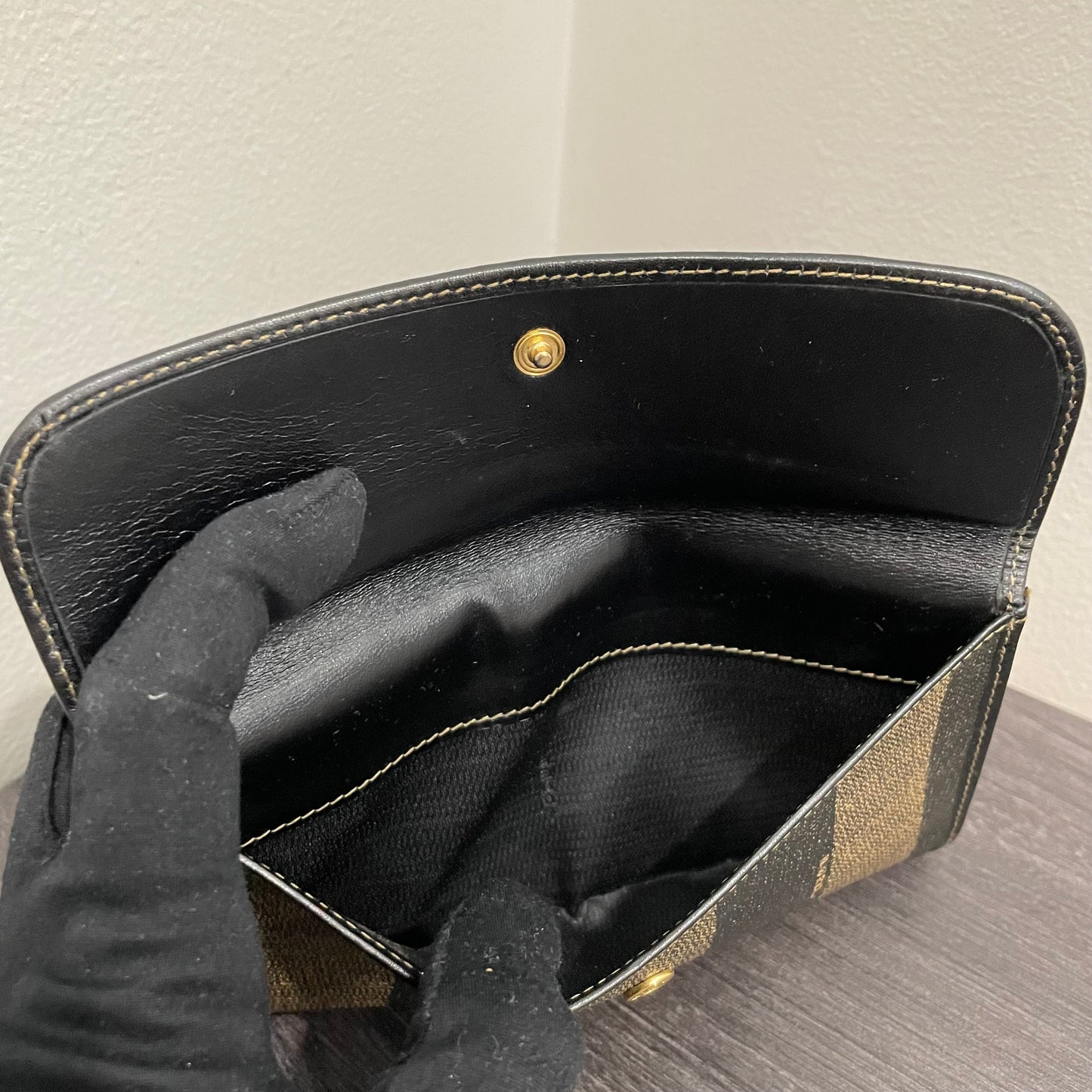 #146 FENDI Canvas Long Wallet