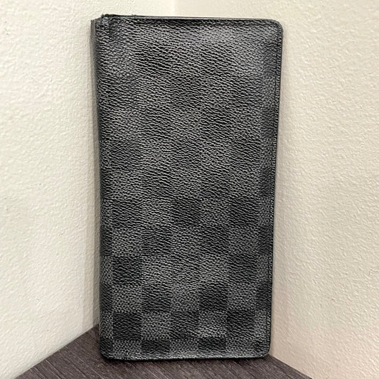 #165 LOUIS VUITTON Damier Graphite Long Flap Wallet