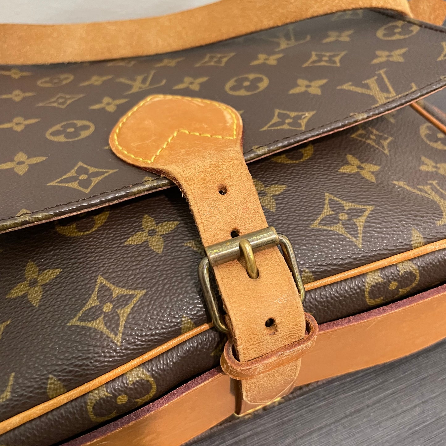 SOLD! Louis Vuitton Monogram Cartouchiere GM