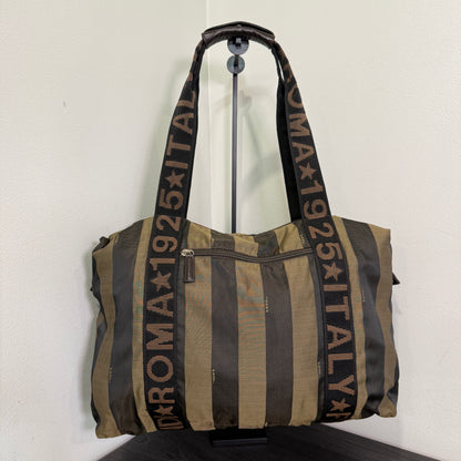 1015-03 FENDI Roma 1925 Pequin Weekender Bag