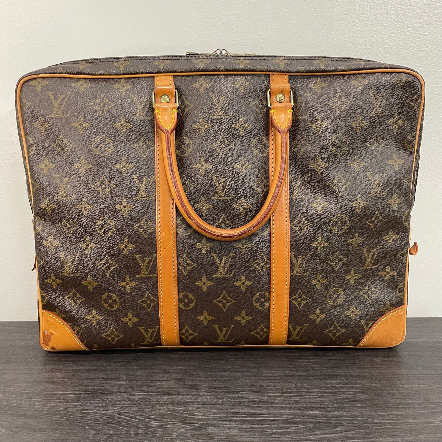 SOLD! Louis Vuitton Monogram Porte Documents Voyage Bag