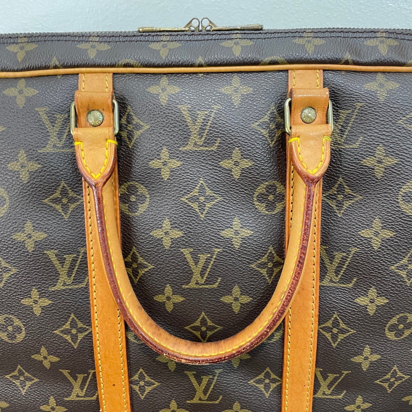 SOLD! Louis Vuitton Monogram Porte Documents Voyage Bag