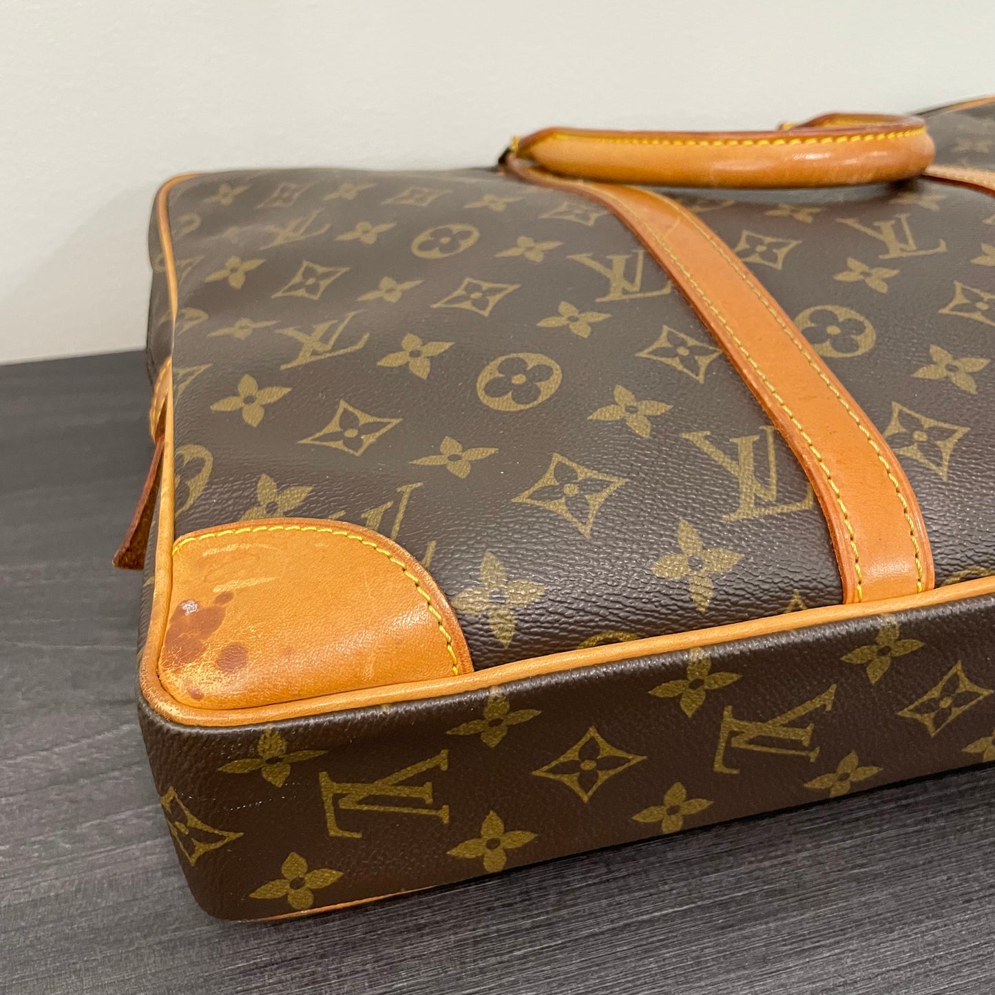 SOLD! Louis Vuitton Monogram Porte Documents Voyage Bag