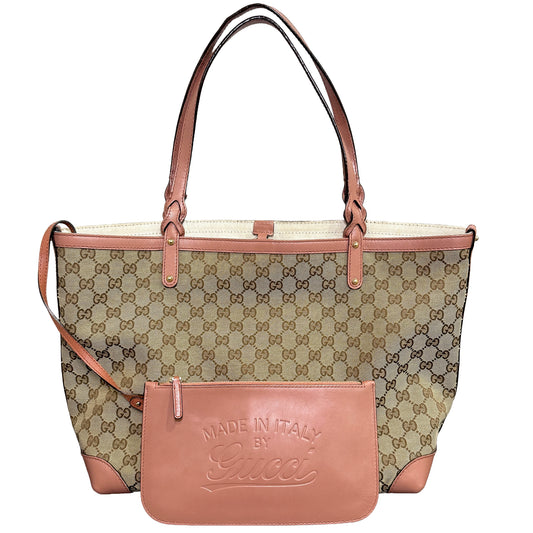 LUX CLUB October Giveaway Prize! GUCCI Craft GG Canvas Tote