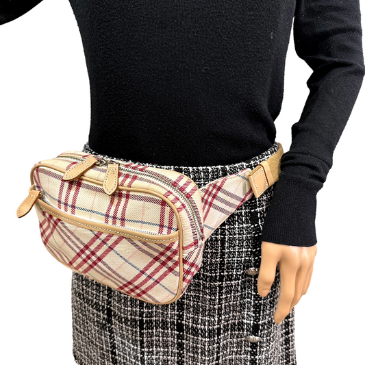 #1151 BURBERRY Blue Label - Nova Check Waist Bag