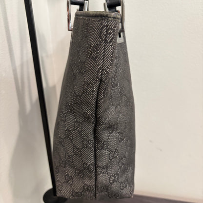 #004 GUCCI Black Canvas Bucket