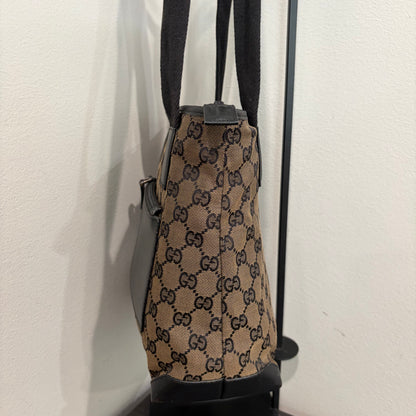 #006 GUCCI Brown Canvas Tote