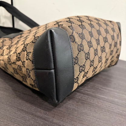 #006 GUCCI Brown Canvas Tote