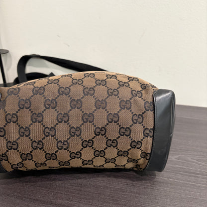 #006 GUCCI Brown Canvas Tote