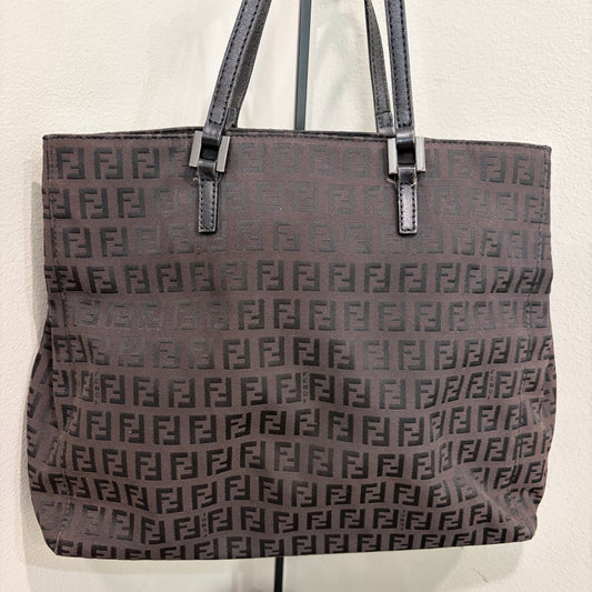#007 FENDI Brown Canvas Tote