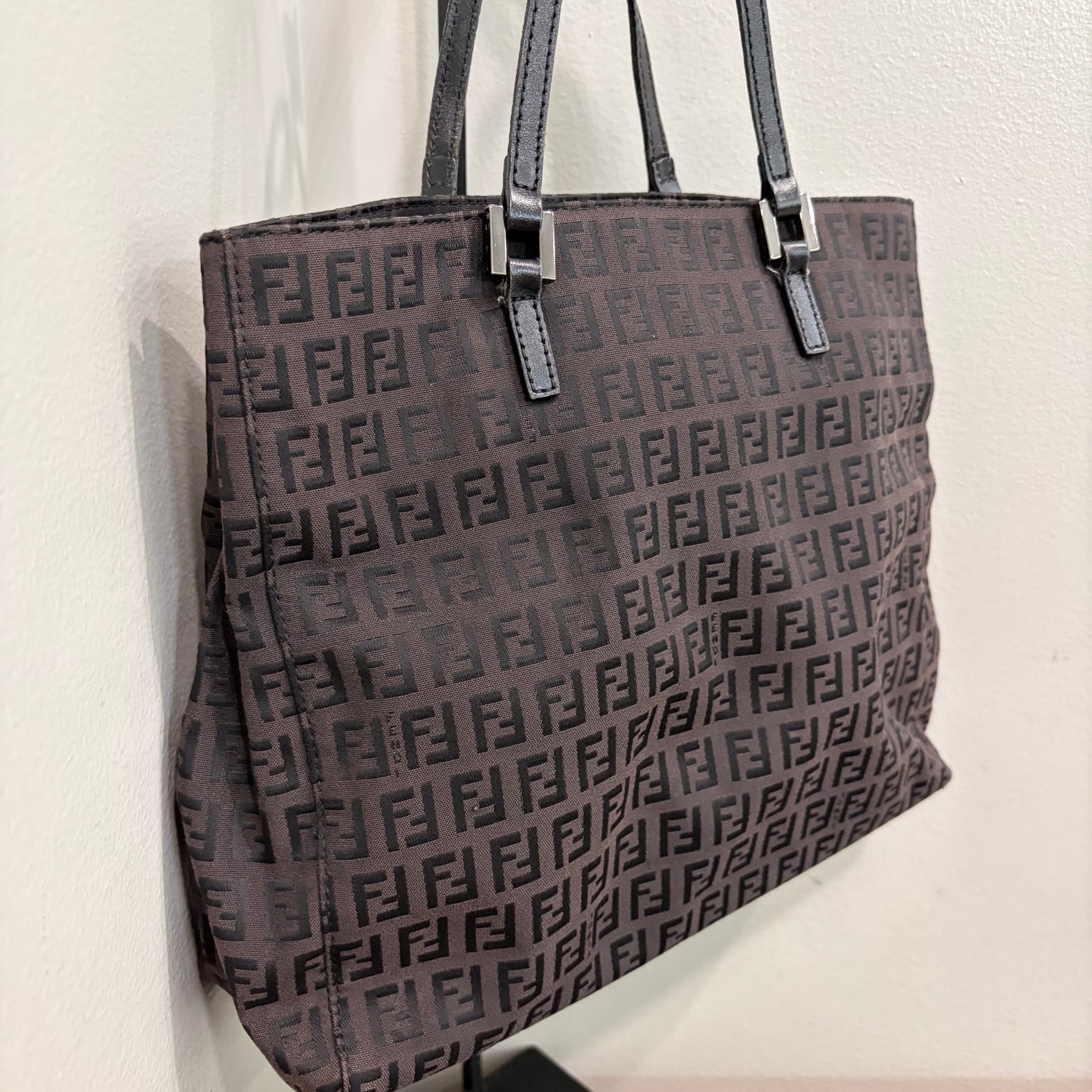 #007 FENDI Brown Canvas Tote