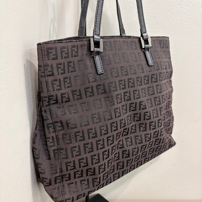#007 FENDI Brown Canvas Tote