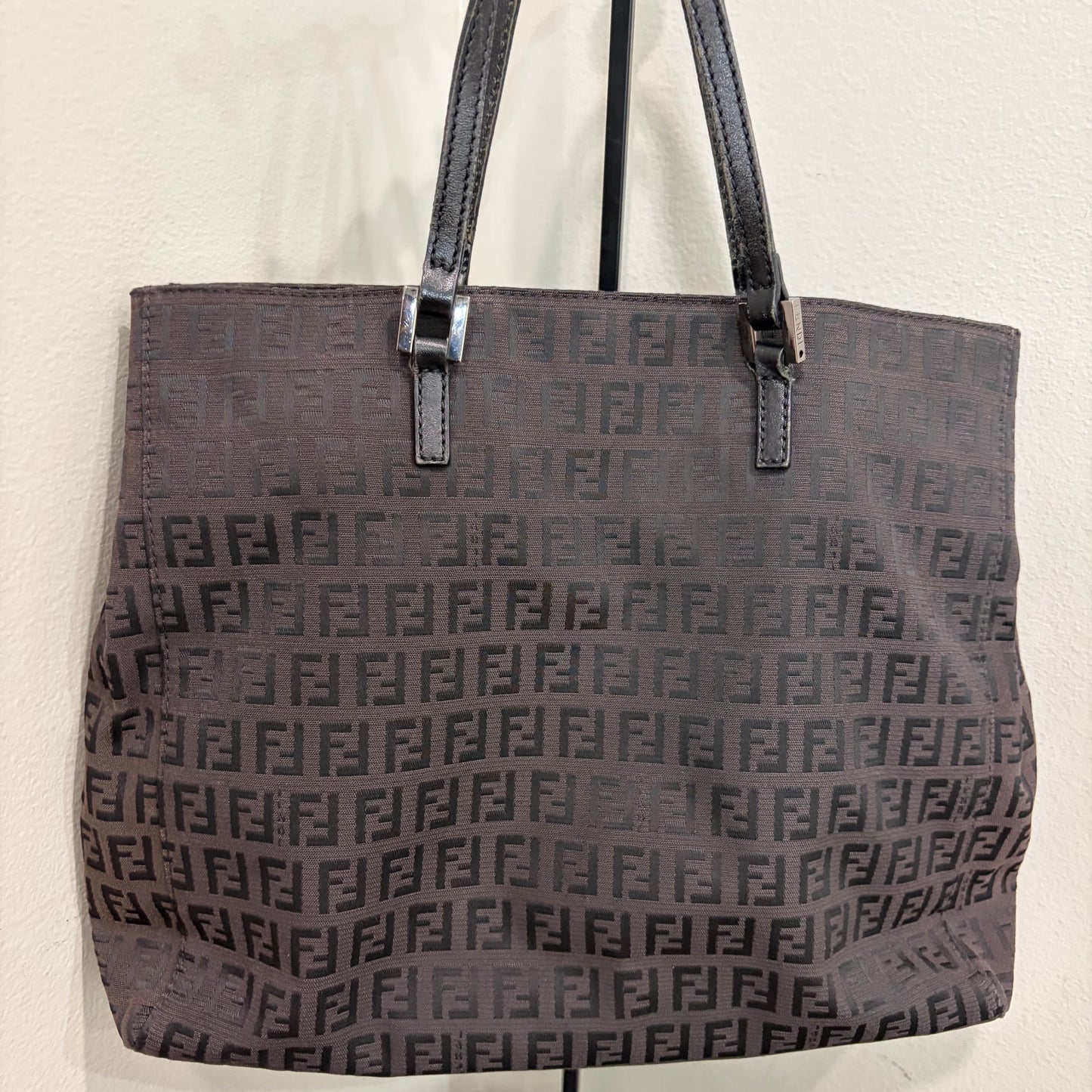 #007 FENDI Brown Canvas Tote