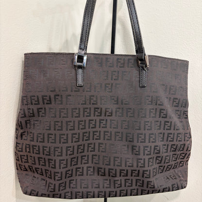 #007 FENDI Brown Canvas Tote