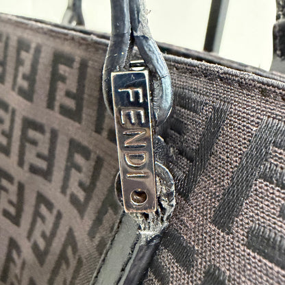 #007 FENDI Brown Canvas Tote