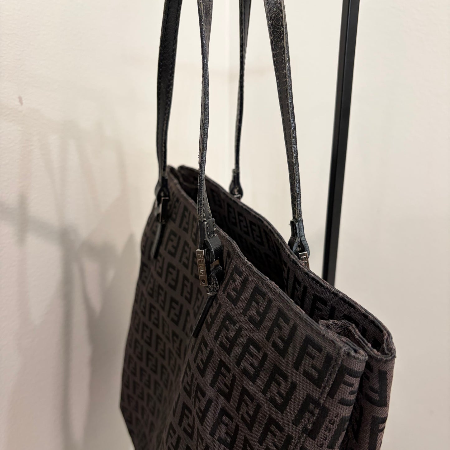 #007 FENDI Brown Canvas Tote